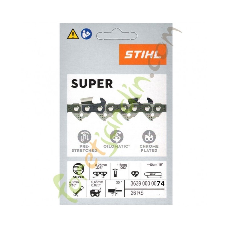 Chaine 45 cm pour tronçonneuse Stihl 3639-000-0074